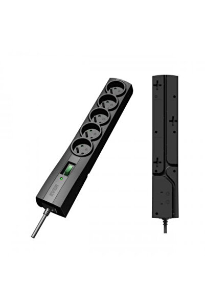 Ever Priză(i) CLASSIC 5 AC 250 V Negru 1,5 m