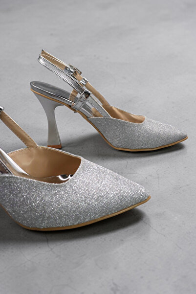 HFKY Women's Glittery Yandan Buckled Evening Dress Shoes. Glittery Pointed To...