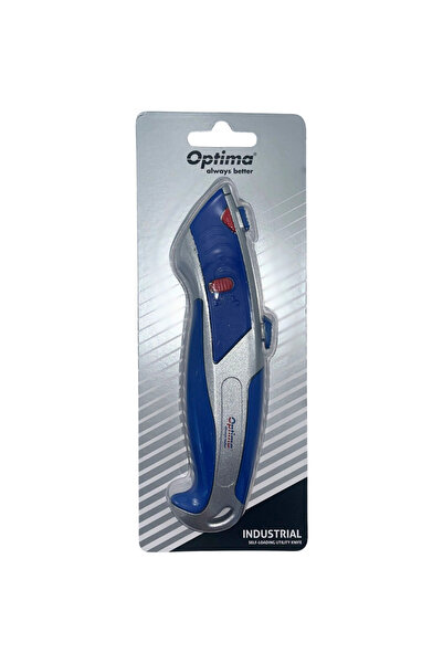 Optima Industrial Cutter, trapezoidal blade + 5 SK5 reserves, self-loading, z...