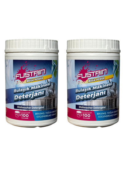 FUSTAIN مسحوق غسيل الأطباق من نيو جيل رايزينج برايتينس 2 × 1 كجم - عبوة اقتصا...