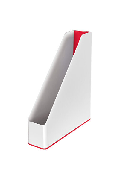 Leitz Suport vertical WOW pentru documente, PS, A4, culori duble, alb-roșu