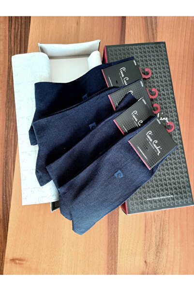 yörük tuhafiye Navy Blue, 4 Pairs of Koton Coton Men's Socks. Pc Original Pro...