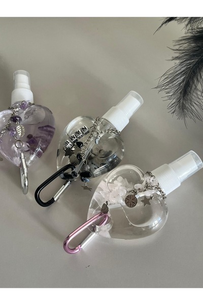 Ayşegül_lıfestyle Kişiye Özel Mini Zeytin çiçeği Kolonya Spreyi Anahtarlık Do...