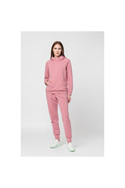 Pegas Women's Cotton Raglan Hoodie Pink-XL