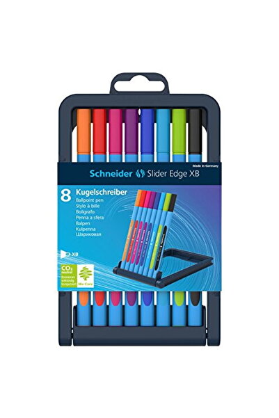 SCHNEIDER Slider Edge XB Pen, rubber grip, 1.4mm tip, 8 colors/set