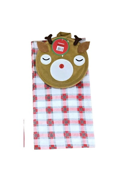 Heinner Kitchen Set 2 Pieces: Dish Rack, Towel