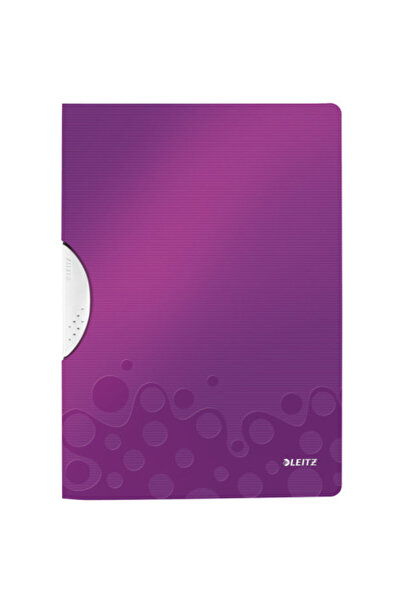 Leitz Dosar cu clipuri Wow ColorClip, PP - Mov metalizat