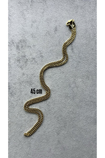 mitico jewellery Tiny Curb Chain Kolye - 45 cm