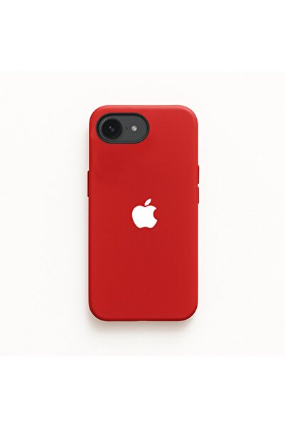 LivaLime iPhone 16 e Uyumlu Beyaz Logo Baskılı İçi kadife Lansman
