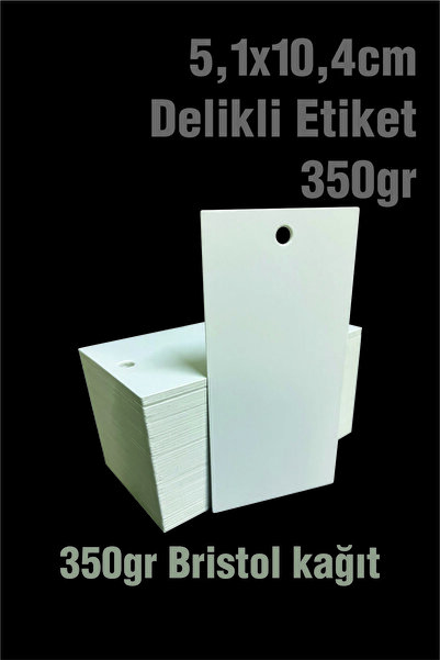 Spacepiks 100 bucăți 350 gr Etichete perforate, albe, neimprimate, 5,1x10,4 c...