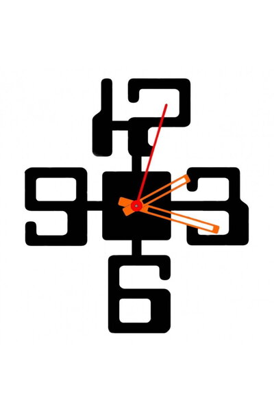 Vivatechnix Ceas de perete metalic Krodesign KRO-1096, diametru 50 cm, negru