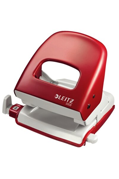 Leitz Perforator metalic, 30 de coli, 5008 - roșu