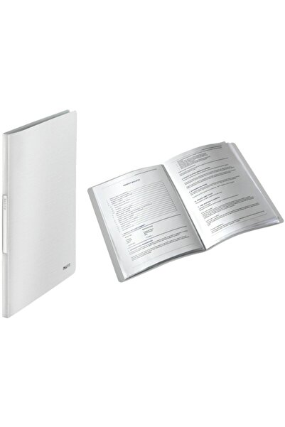 Leitz Dosar de prezentare Style, plastic PP, 20 de coli - alb arctic