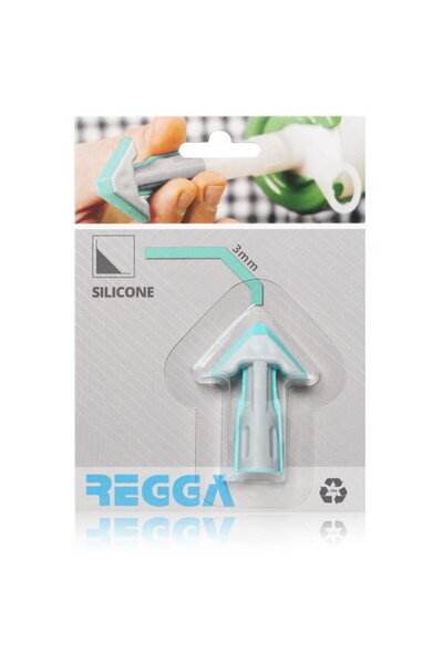 REGGA Aplicator plat pentru silicon de etanșare, albastru petrol, 3 mm