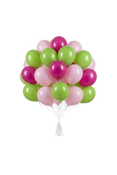 CAVAŞ sun hat Set de 20 de lanțuri de baloane pastel roz, verde, fucsia - Bal...