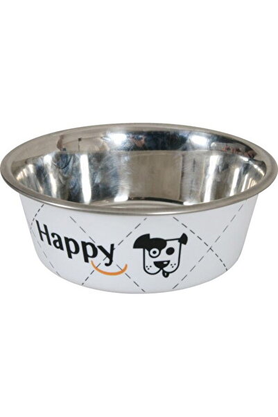 Zolux Happy Metal Bowl on White Rubber 800ml
