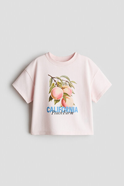 H&M Bol Kesimli ve Motif Detaylı Tişört