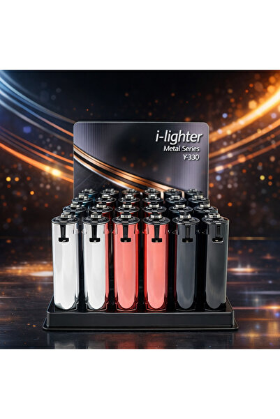ÇevrimHome Metal i-Lighter 24'lü Taşlı Çakmak