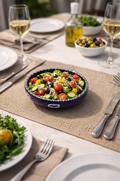 Hd Marketim Decorative Tile Plate 16 cm – Nazar Beaded Ceramic Presentation P...