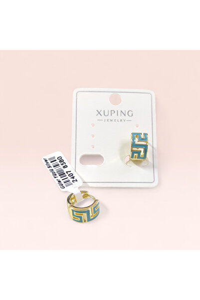 Güler Yüzlü Silver Xuping 10 mm Blue Mineral Laboratory Crafted Hoop Earrings...