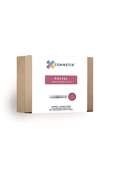 Connetix Set of 16 game balls, Rainbow Ball Pack, Tiles, 3 years+
