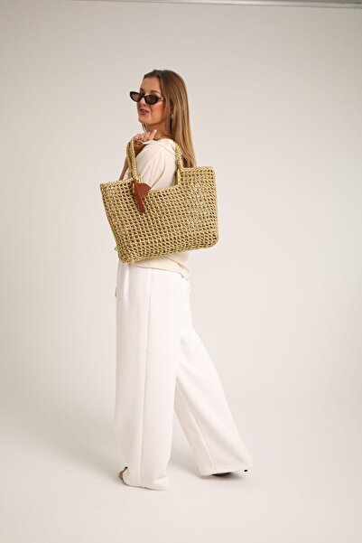 Chielle Hada El Örgüsü Tote Omuz Çantası