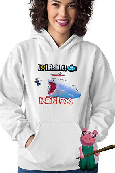 OEM Women's Hoodie Fish it Roblox Fisherman Marine Monster