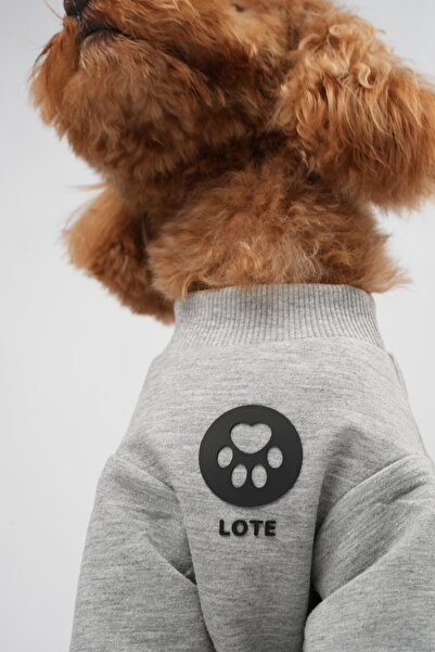 Küçük Irk Köpek Sweatshirt Gri