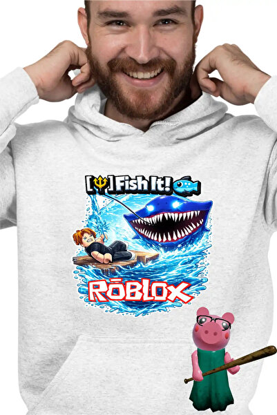 OEM Hanorac Barbati Roblox Fish it Pescar Huggy Wuggy