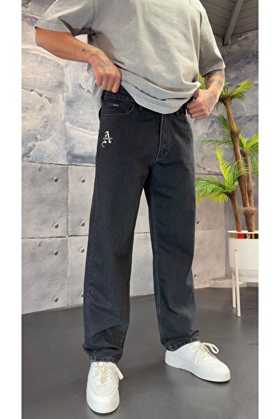 PEERLESS STORE Embroidery Detailed Premium Baggy Trousers