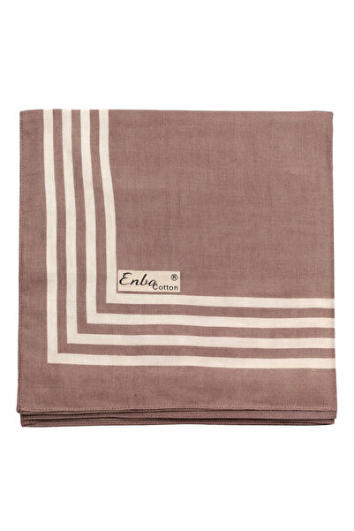 mim eşarp Eșarfă Enba Soft bumbac în linie cu model - 95x95 cm