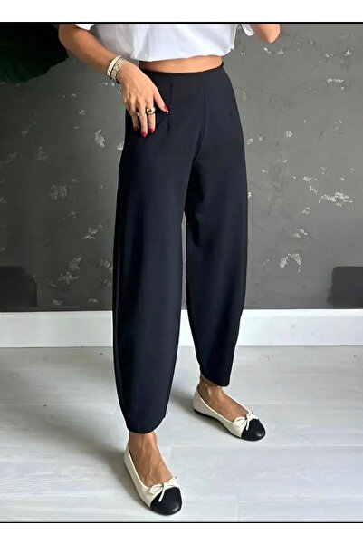 Butic بنطلون كريب عالي الخصر