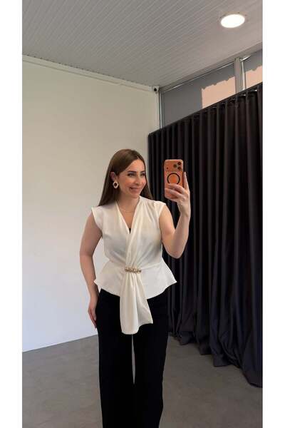 elif teke كيشي بتفاصيل أكسسوارات بلوز إكرو