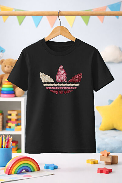 Zeycem Store Φλοράλ μπλουζάκι με τριαντάφυλλα και σπειροειδές σχέδιο με τύπωμ...