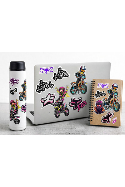 Limitless Design مجموعة ملصقات موتوكروس للدراجات النارية مقاس 22x30 سم - ملصق...