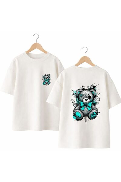 playwear Igračka medvedica, majica sa štampanjem na leđima i grudima, 100% pa...