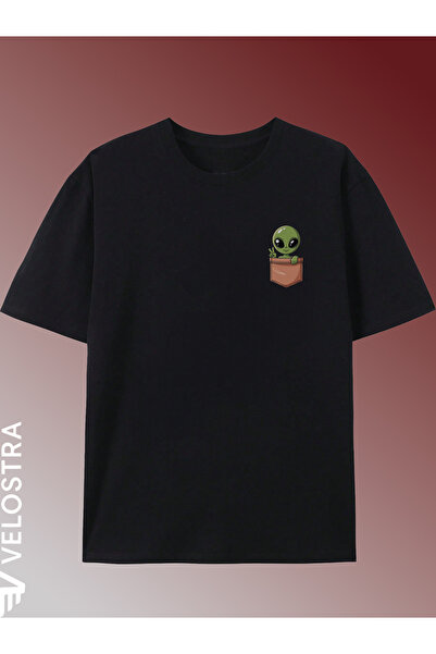 Velostra Unisex Femei Bărbați Sweet Alien cu imprimeu supradimensionat Confor...