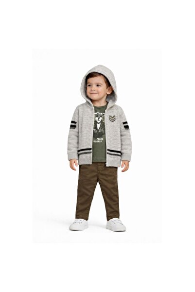 Bebepan Sheep Boy's Cardigan 3-Piece Set