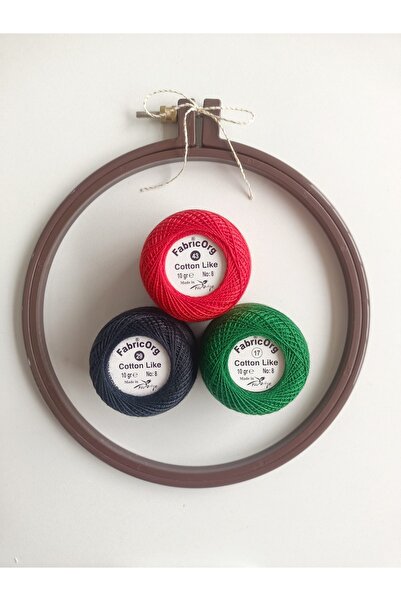 fabricorg Etamin - Kanaviçe Başlangış Seti GELİNCİK ( SET-8 )