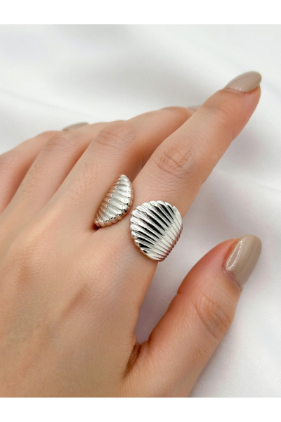 ABACIA Vintage Design Adjustable Tarnish-Resistant Steel Ring – Stylish and Durable