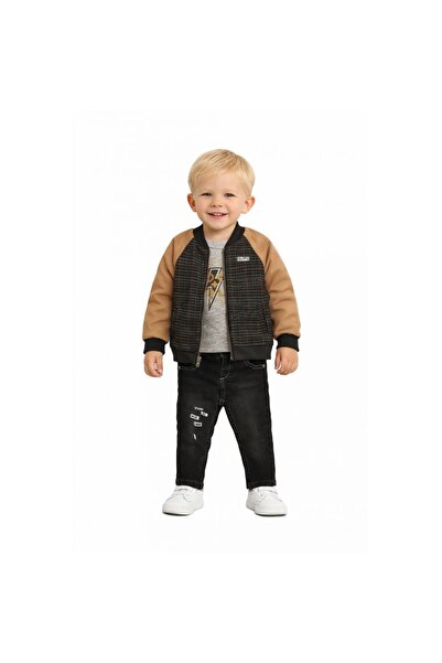 Bebepan Pirate Ekrek Children's Jeans 3-Piece Set