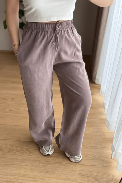 SEHOCO BUTİK Vizon Tencel Cupra Pantolon