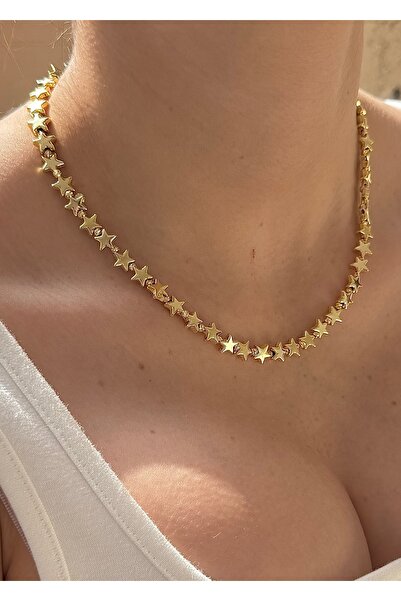 takıtarzım Tamtur Gold Yıldız Kolye
