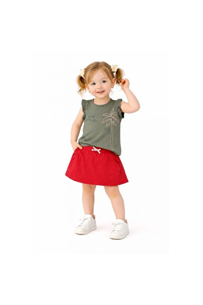 Bebepan Palm Girl's Skirt Badi Set