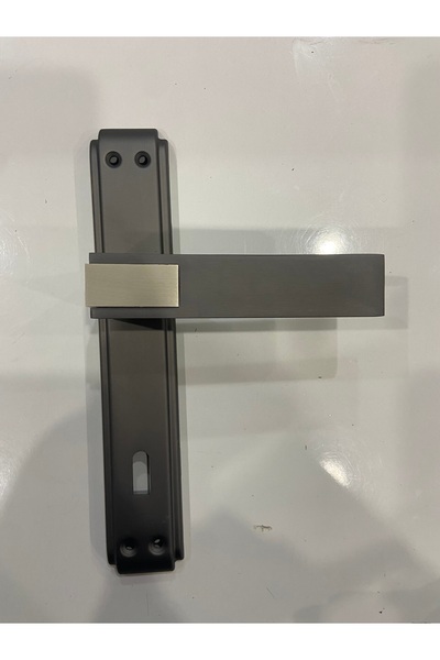 Sofuoğlu Asude Aynalı Oda Kapı Kolu Çift Renk Antrasit/Saten