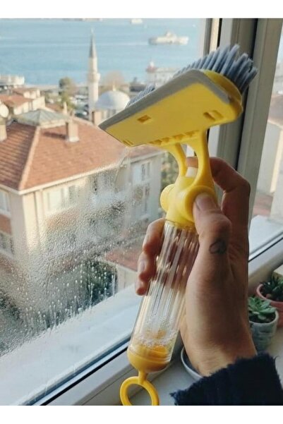 abnturk 4'ü 1 Arada Çok Fonksiyonlu Spreyli Cam ve Yüzey Temizleyici - Fırça,...