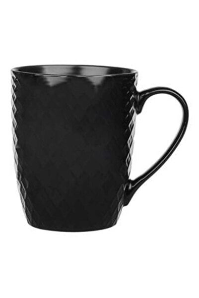 OEM New Bone Black Mug Diamond Pattern 340 ml