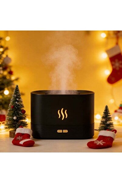 Generic مرطب هواء بالموجات فوق الصوتية بنمط اللهب المحاكي - تشغيل هادئ بتردد ...