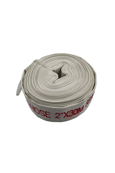 Wainer 2 Inch White Canvas Fire Hose, 30m, 8 Bar F20