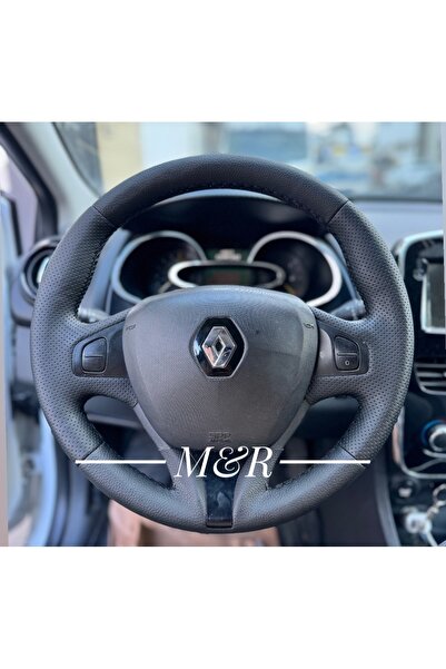 M&R OTO KILIF AKSESUAR Clio 4 Araca Özel Orijinal Kaplama Deri Direksiyon Kılıfı